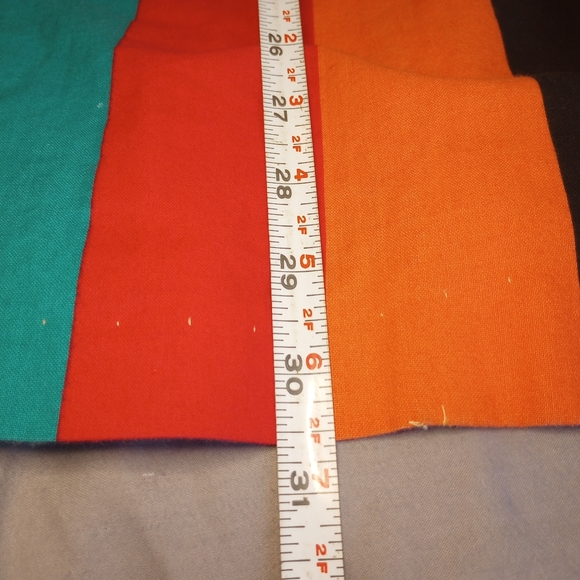 80s Jungle Jacket Retro Striped Open Face Blazer Vibrant Rainbow Aesthetic  VTG - Picture 8 of 8